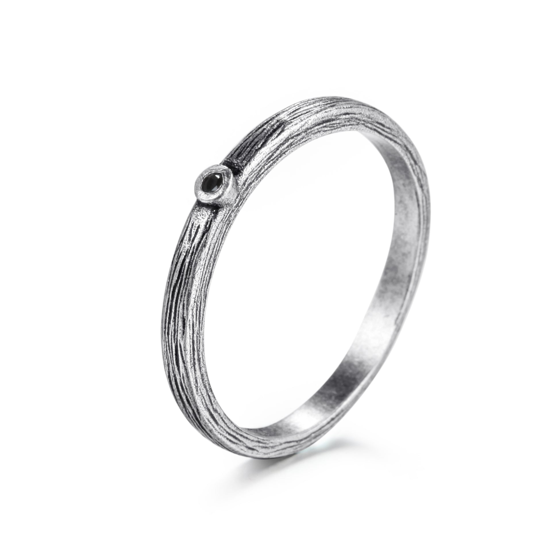 925 Silver Ring with Diamond - KINGKA Jewelry