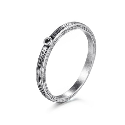 925 Silver Ring with Diamond - KINGKA Jewelry