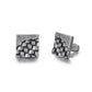 Men's Ear Studs Woven Square - KINGKA Jewelry