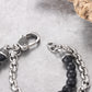 Men's Wrap-Around Bracelet with Stones, Cable Chain - KINGKA Jewelry