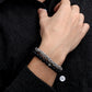 Men's Wrap-Around Bracelet with Stones, King Chain - KINGKA Jewelry