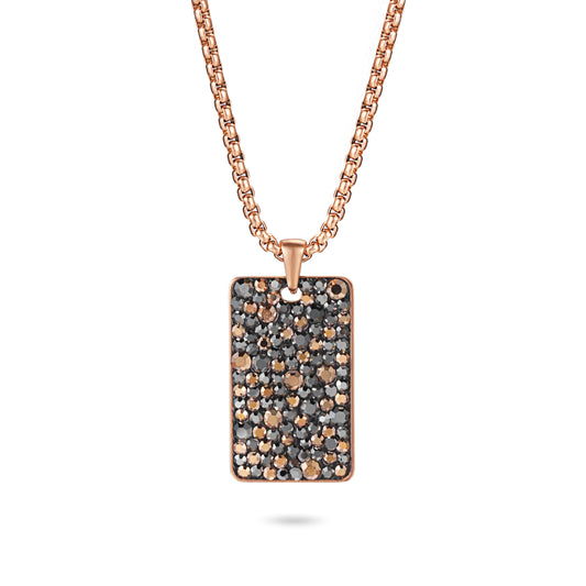 Stainless Steel Luxury Necklace Rose Gold Chain Geometric Pendant