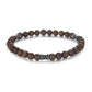 Men's Wristband with Bronzite, Reptile Tube - KINGKA Jewelry