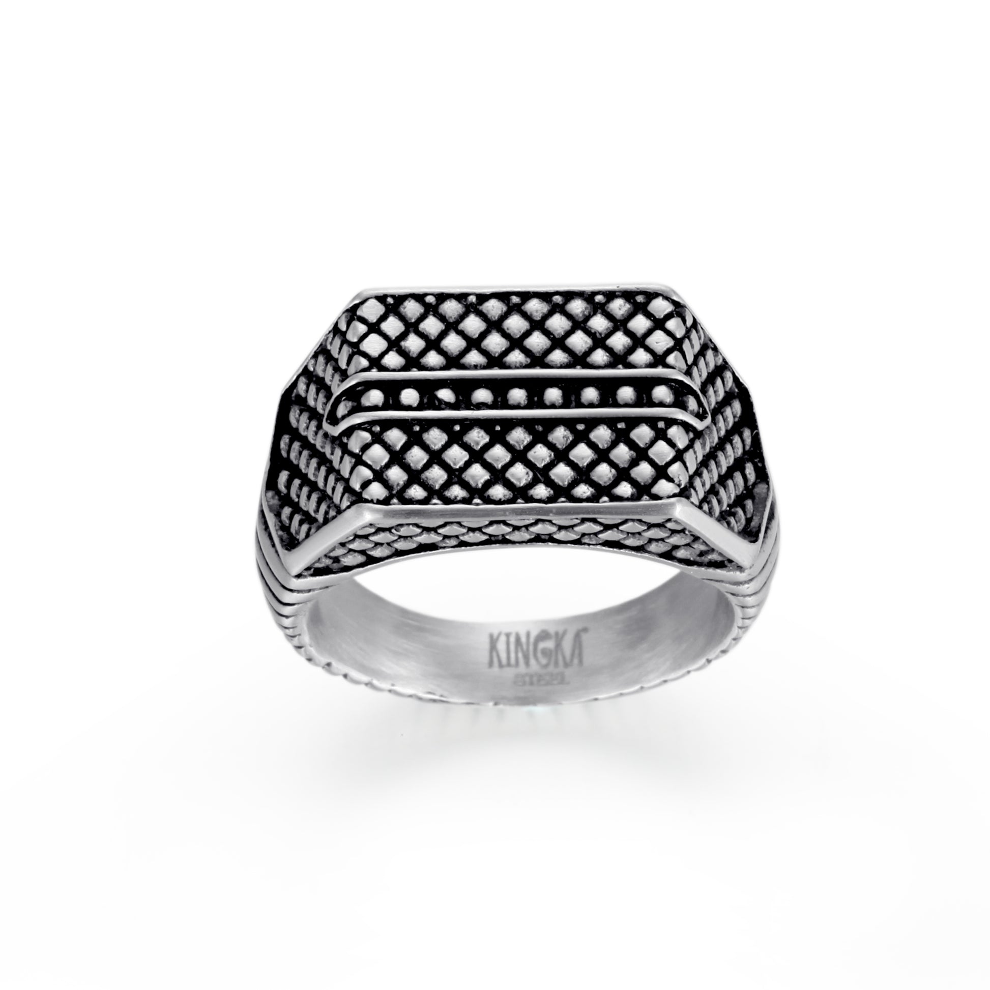 Men's Signet Ring Reptile - KINGKA Jewelry