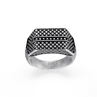Men's Signet Ring Reptile - KINGKA Jewelry