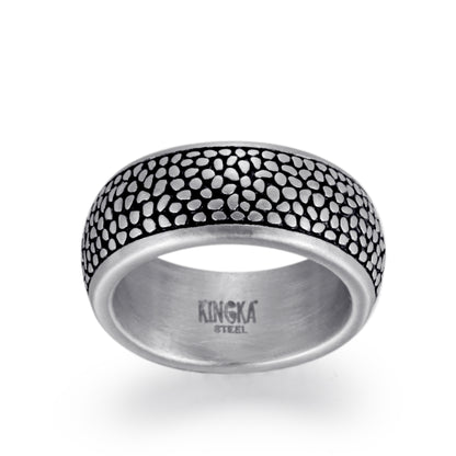 Men's Bowl Ring Reptile - KINGKA Jewelry