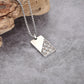Men's Tag Necklace Pyramid - KINGKA Jewelry