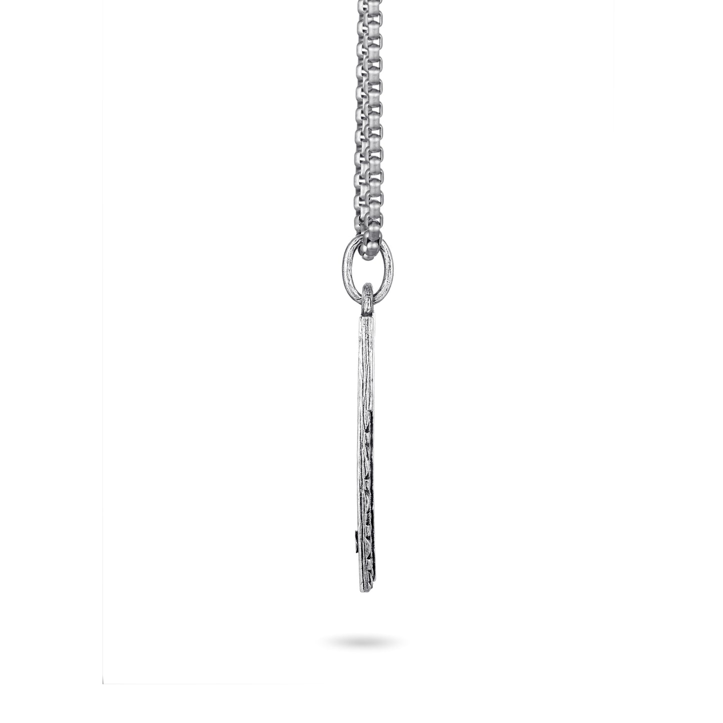 Silver Choker Geometric Pendant Necklace