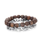 Men's Stacking Bracelet with Stones, Anchor Chain - KINGKA Jewelry