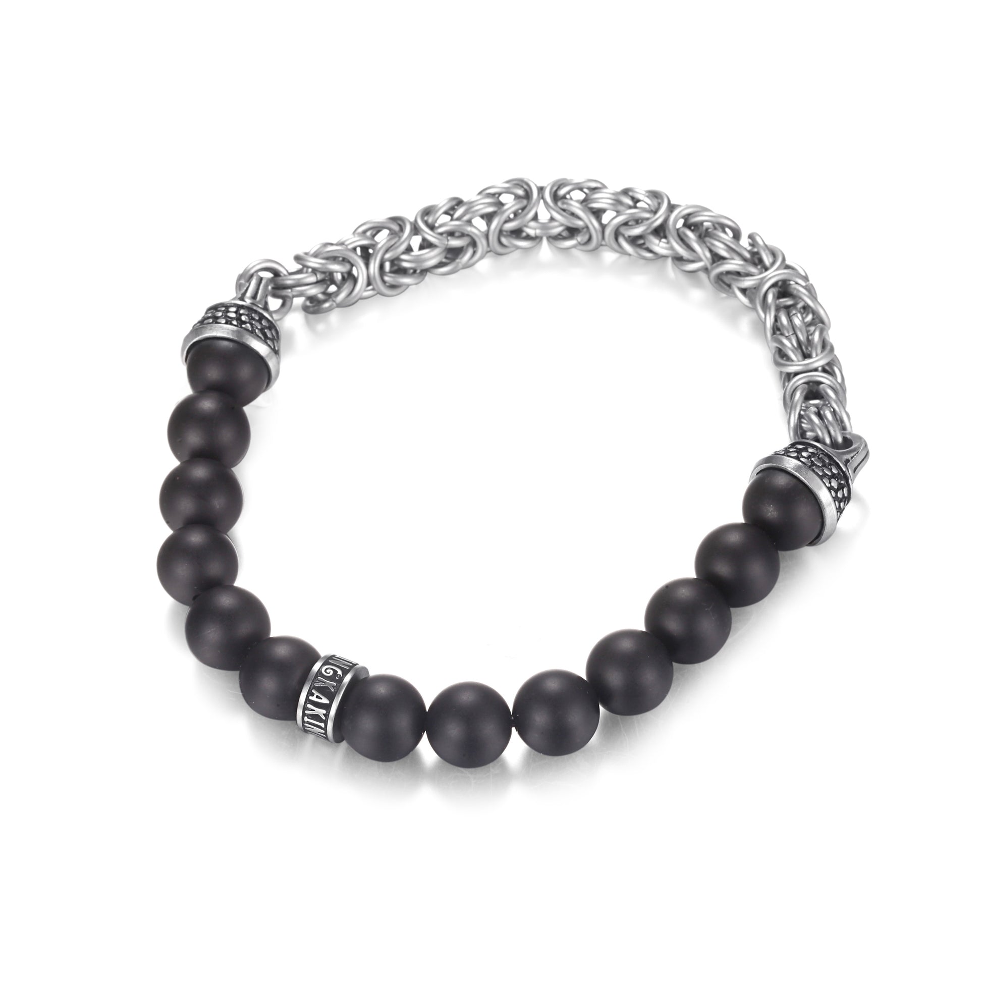 Men's Beaded King Chain Bracelet - KINGKA Jewelry