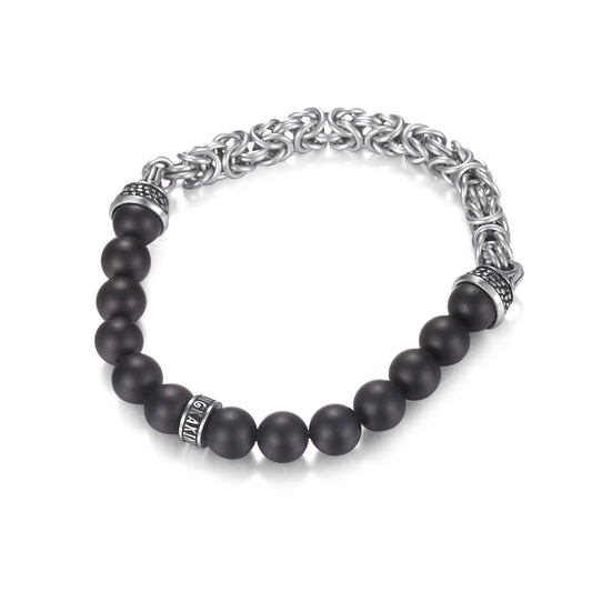 Men's Beaded King Chain Bracelet - KINGKA Jewelry