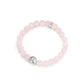 KINGKA Rose Quartz Bead Bracelet, Silver, The Earth - KINGKA Jewelry