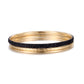 Women Stacking Bangles Black Glitter Dust - KINGKA Jewelry