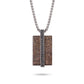 Men's Tag Necklace with Reptile Element - KINGKA Jewelry