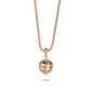 KINGKA Stainless Steel Necklace, Rose Gold, The Earth - KINGKA Jewelry