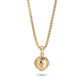KINGKA Stainless Steel Necklace, Gold, The Earth - KINGKA Jewelry