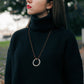Women Pendant Necklace Wrap Hoop - KINGKA Jewelry